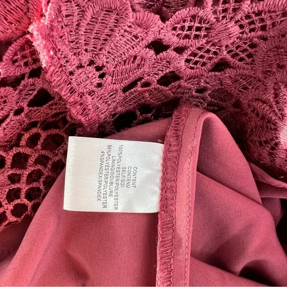 NWT WAYF Randy Floral Lace Embroidered Sleeveless Racerback Mini Dress S - Picture 6 of 10